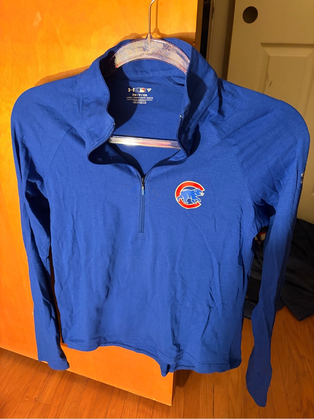 Under Armour women’s Royal Blue MLB HeatGear Quarter-Zip.  Size small.